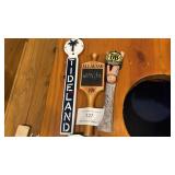 (3) DRAFT BEER TAP HANDLES - TIDELAND