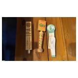 (3) DRAFT BEER TAP HANDLES -