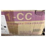 NEW - CASE - 24 OZ RED, PLASTIC TUMBLERS - COCA CO