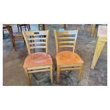 (4) WOODEN DINING CHAIRS - HEAVY DUTY