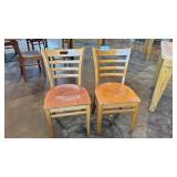 (4) WOODEN DINING CHAIRS - HEAVY DUTY