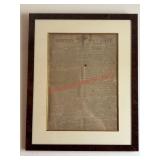 BOSTON PATRIOT NEWSPAPER - WASHINGTON'S DEATH