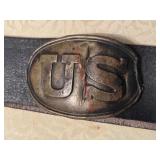 BOYD & SONS BELT & BUCKLE W/ BATTLE DAMAGE