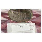 US BELT BUCKLE W/ CRACK
