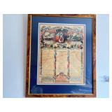 SOLDIERS MEMORIAL LITHOGRAPH - 123RD, C, OHIO
