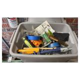 TUB LOT - TOOLS & ITEMS TO HANG ART, ETC