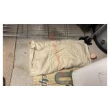 LOT - CANVAS 'DROP CLOTH' & OTHER BLANKET