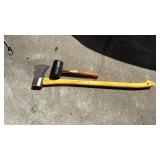 LOT - AXE & RUBBER MALLET