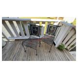 (2) METAL PATIO CHAIRS