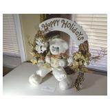 'HAPPY HOLIDAYS' BEAR W/ ARCH