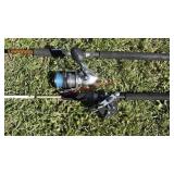 (2) FISHING RODS W/ REELS