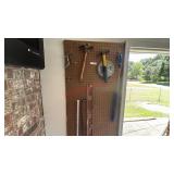 LOT - PEG BOARD & ALL TOOLS