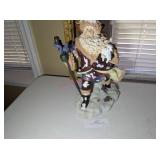 CERAMIC SANTA CLAUS W/ STICK