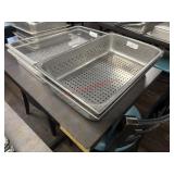 LOT - FULL X 4' S/S PERFORATED PANS