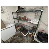 EPOXY COATED SHELF SET W/ CONTENTS