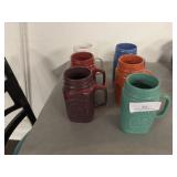 LOT - (6) CERAMIC MASON JAR MUGS