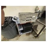 MIXED LOT - PLASTIC CART, BUS TUBS, DISH RACKS