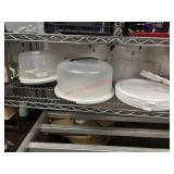 SHELF LOT - BOTTOM SHELF - CAKE CARRIERS