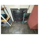 (2) CHALKBOARD SIGNS