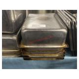 LOT - 1/2 X 4' S/S PANS W/ LIDS