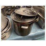 (2) S/S STOCK POTS W/ LIDS