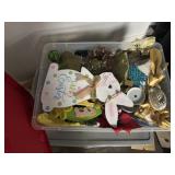 (2) TOTES - HOLIDAY DECORATIONS - ASSORTED