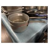 (2) SAUCE POTS W/ HANDLES - ALUMINUM