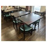 (4) WOODEN DINING CHAIRS - SOLID