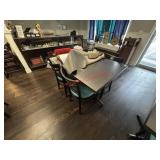 (4) WOODEN DINING CHAIRS - SOLID