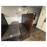 LOT - (3) WOODEN BOOTH SECTIONS
