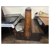 (2) WOODEN BOOTH SECTIONS