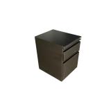 File Cabinet, Steel 2 Draw - Black