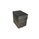 File Cabinet, Steel 2 Draw - Matte Black