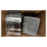 (Box of) Wire Mesh Trays - Black / Silver
