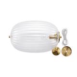 2 x Decorative Glass Light Fixtures, Large NIB