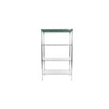 2 x Wire Shelving Racks, Chrome