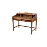 Antique Wooden Writing Desk w/ Top Hutch