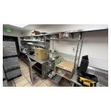 Wire Shelving Rack w / Contents