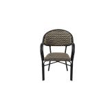 12 x Rattan Arm Chair Stackable Indoor / Outdoor 