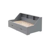 Twin To King Convertible Wood Daybed - Gray