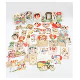 Large Lot of Vintage Valentines Day Cards