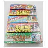 (X5) Sealed Early 90s TOPPS Baseball Complete Sets