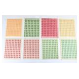 (8) Uncut German Deutsches Reich Stamp Sheets
