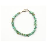 Sterling & Naturel Turquoise Bracelet