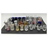 VIntage Antique Shot Glass Lot