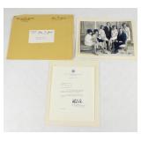 Signed Spiro Agnew Family Portrait w/ Envelope