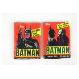 (2) 1989 Batman Trading Card Packs