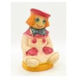 Vintage Carnival Chalkware Clown Coin Bank