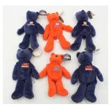 Lot of (8) Denver Broncos Limited Treasures Bears
