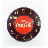 Vintage 1950s Coca Cola Wall Clock